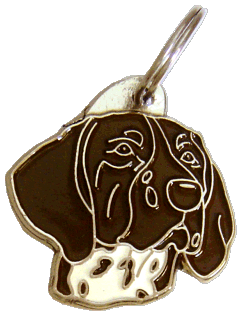 GERMAN SHORTHAIRED POINTER BROWN - pet ID tag, dog ID tags, pet tags, personalized pet tags MjavHov - engraved pet tags online